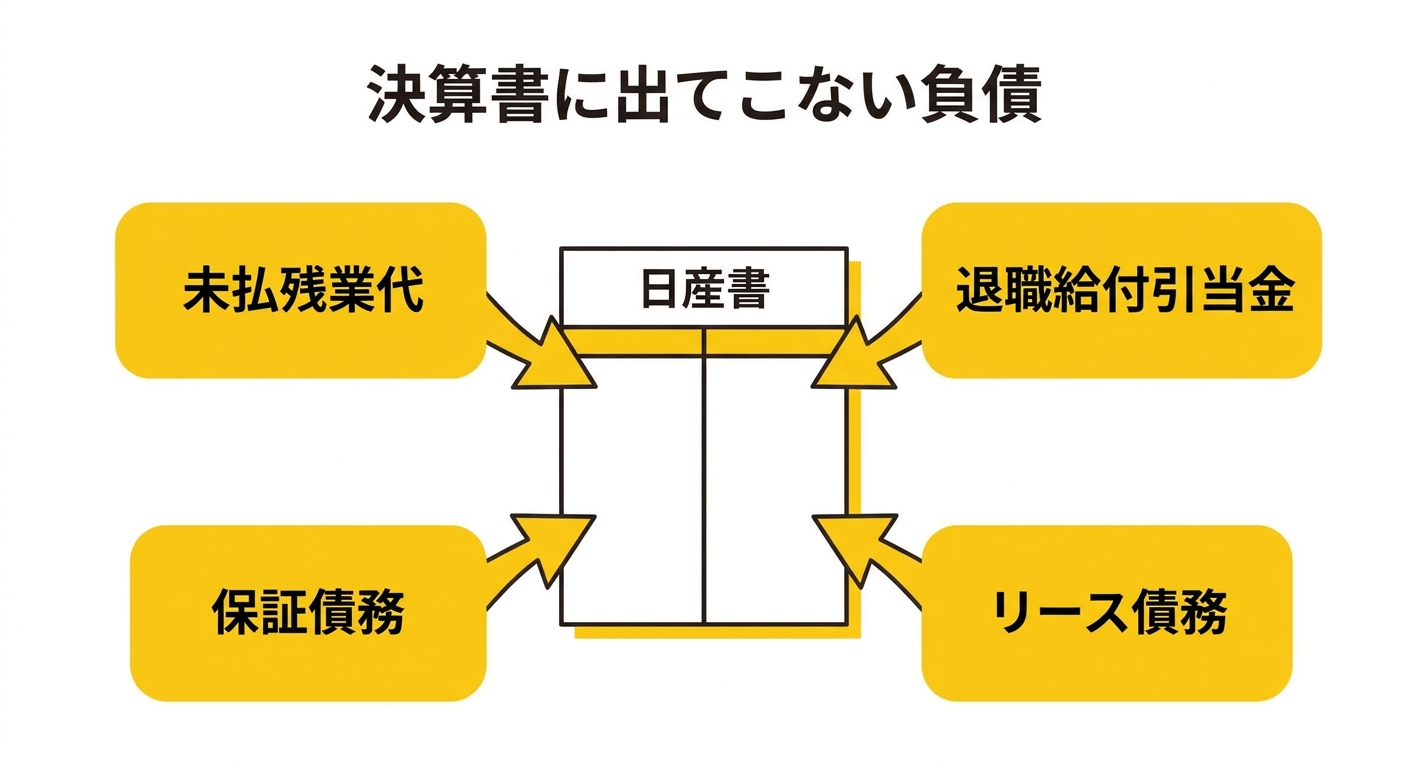決算書に出てこない負債